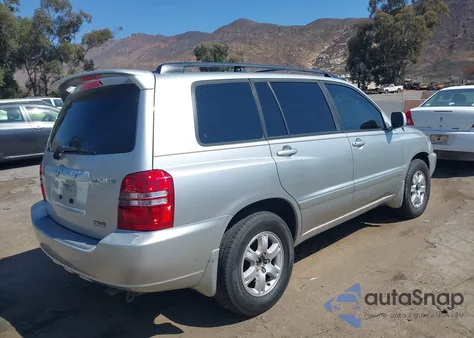 2001 Toyota Highlander V6 из США, поврежденный, VIN JTEGF21A710010134